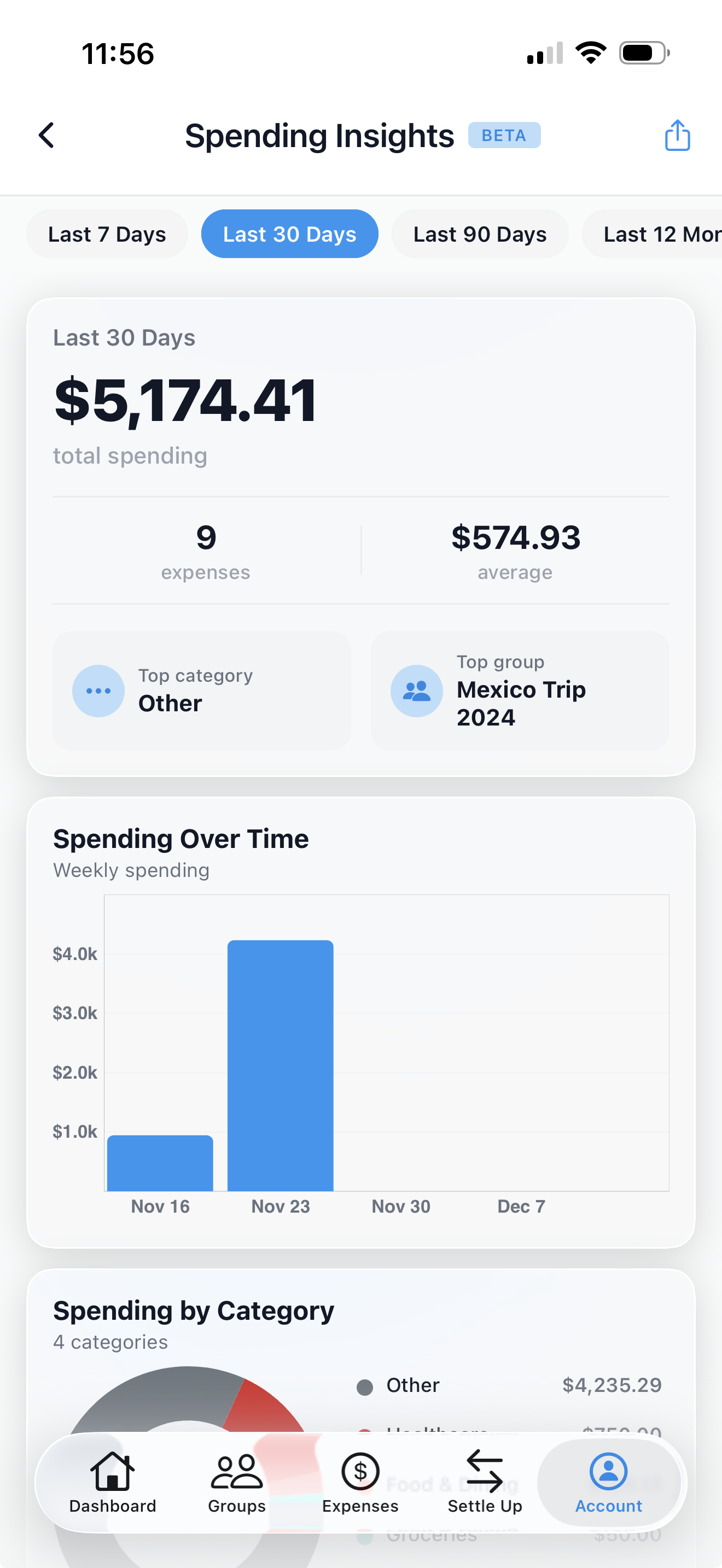 Spending Insights UI